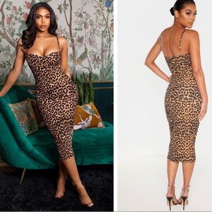 PLT: Leopard Midi Dress